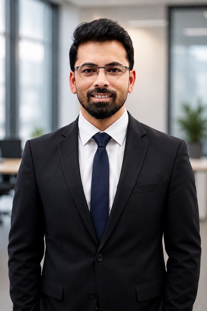 Dr. Subhash Ushakoyala in a dark suit and tie, smiling